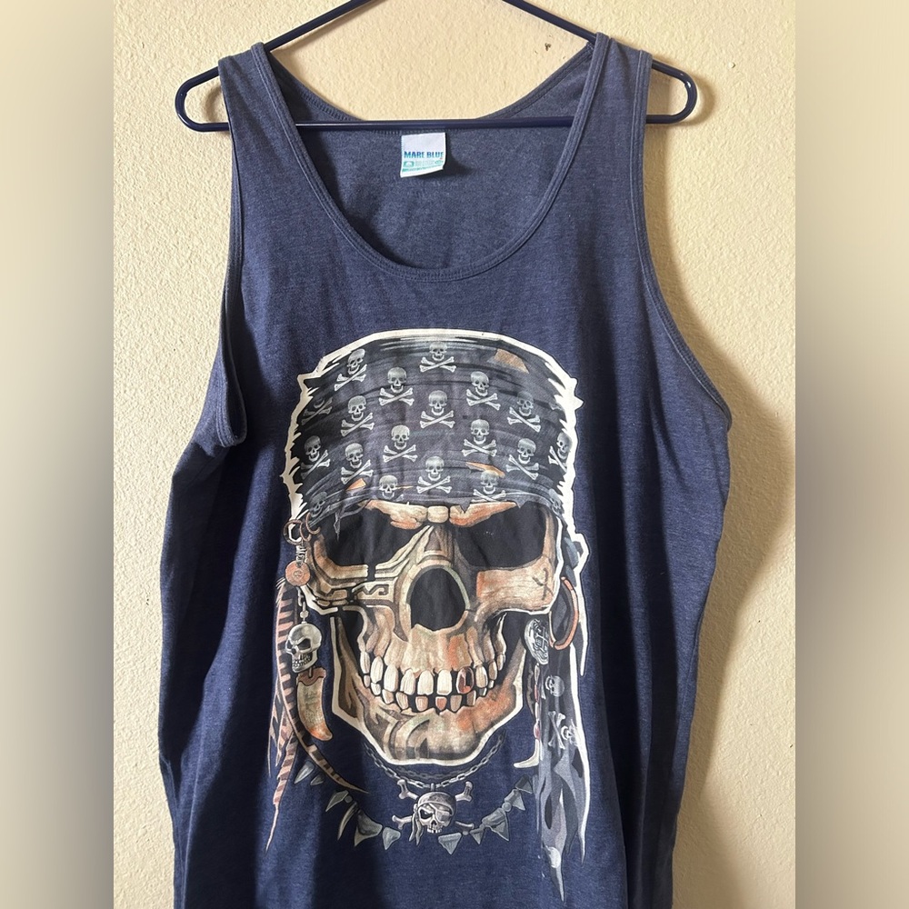 Mare Blue Cotton Shirt